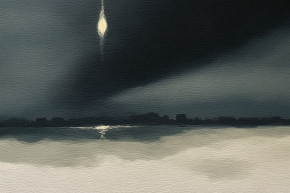 artwork for Michael T. Young's poem Nothing We Know