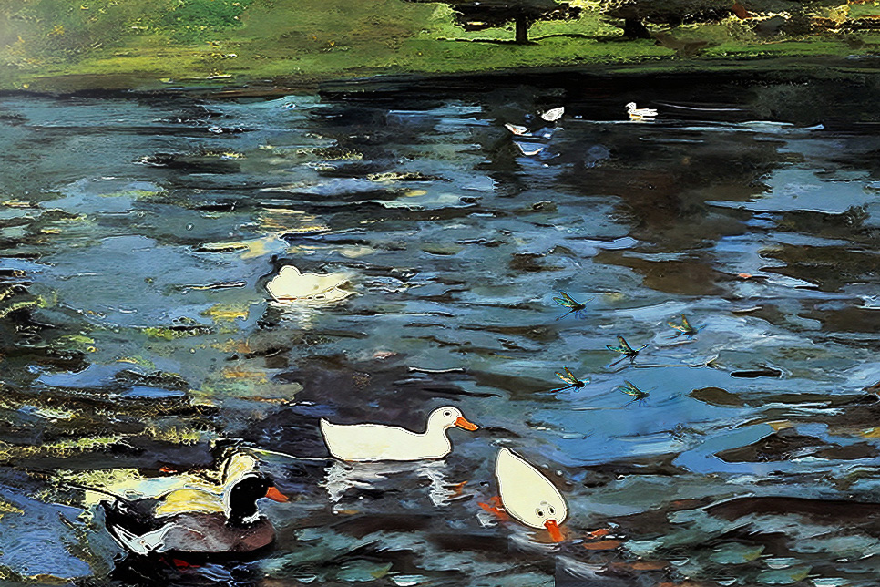 artwork for David B. Prather's poem Bread Scattered Upon the Water